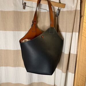 Elegant Black and Tan Women's Bag